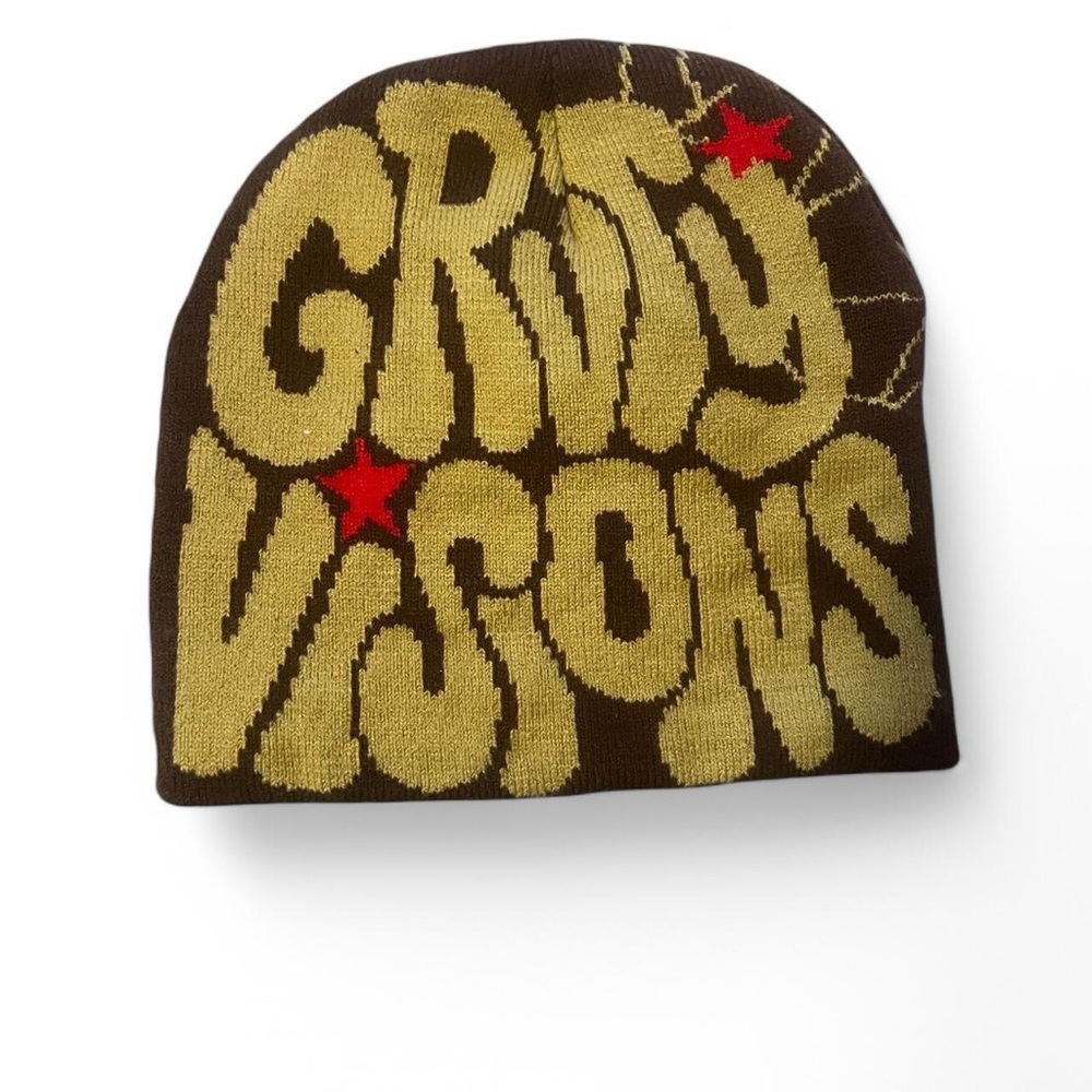 Brown and green men’s Beanie